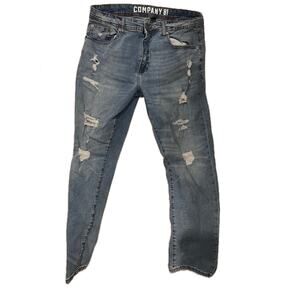 Company 81 Distressed Straight Leg Jeans 36x30